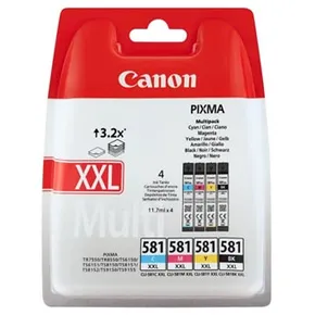 Canon oryginalny ink / tusz CLI-581 XXL CMYK Multi Pack, CMYK, 4*11.7ml, 1998C005, very high capacity, Canon 4-pack PIXMA TR7550,